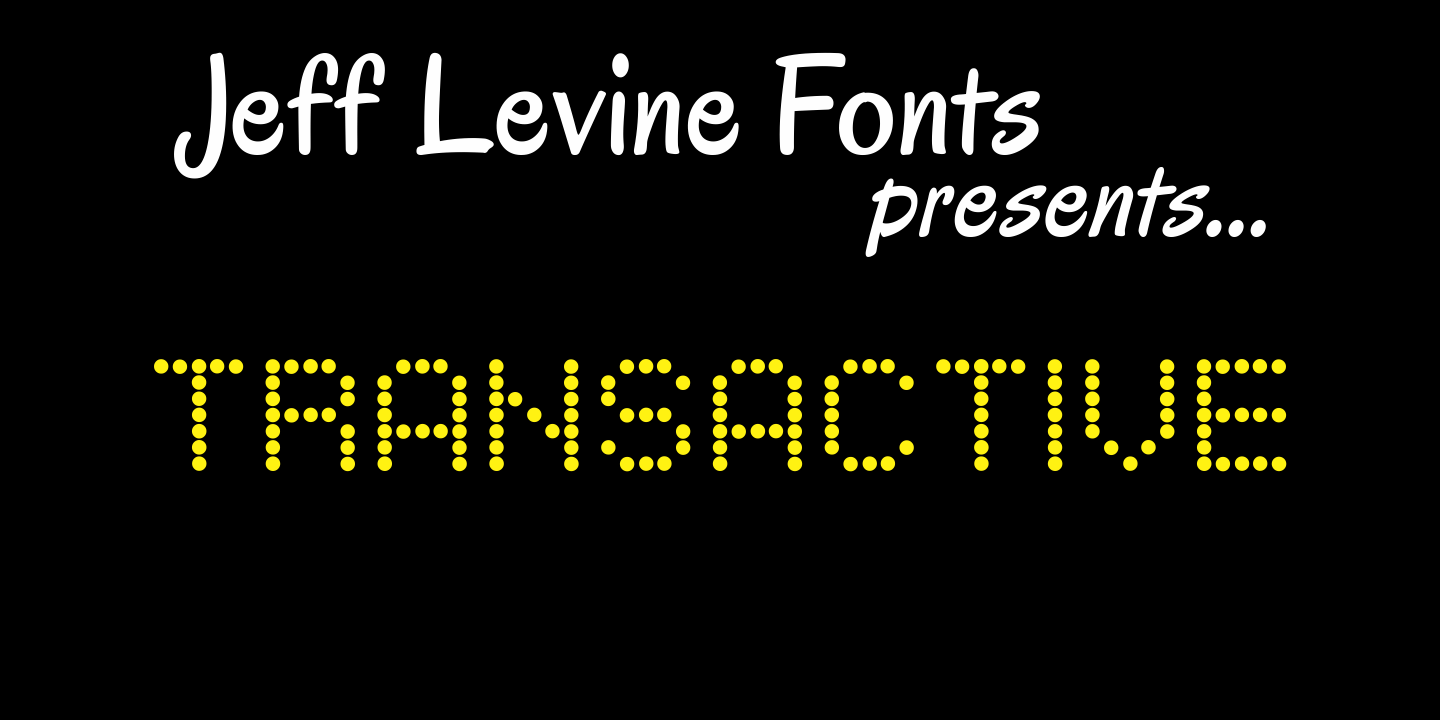 Transactive Font Family Poster
