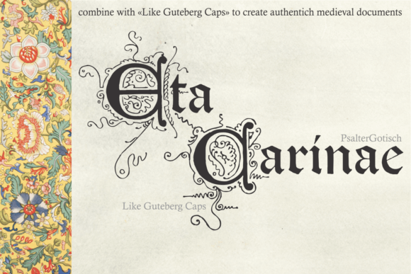 Like Gutemberg Caps Font Poster #1