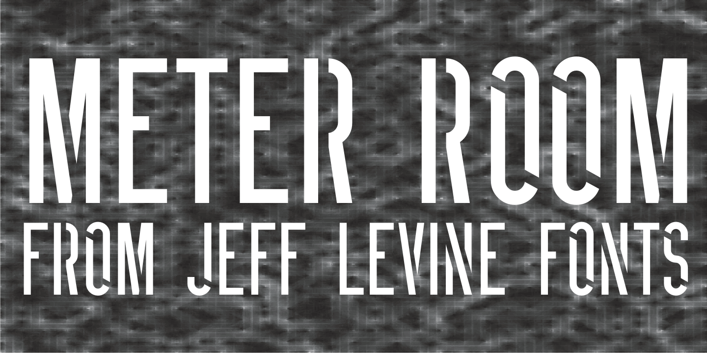 Meter Room Font Poster #1