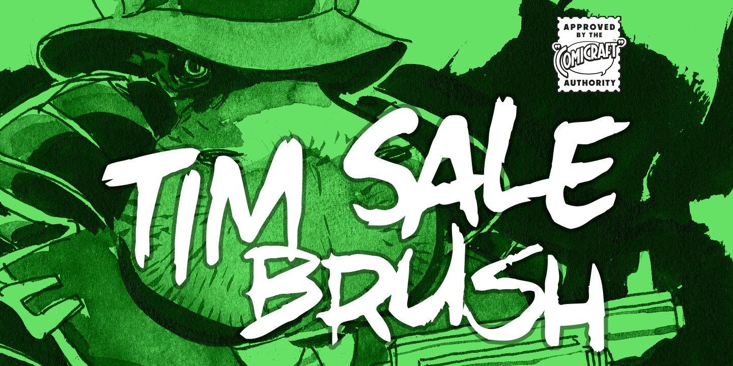 Tim Sale Brush Font Poster #1
