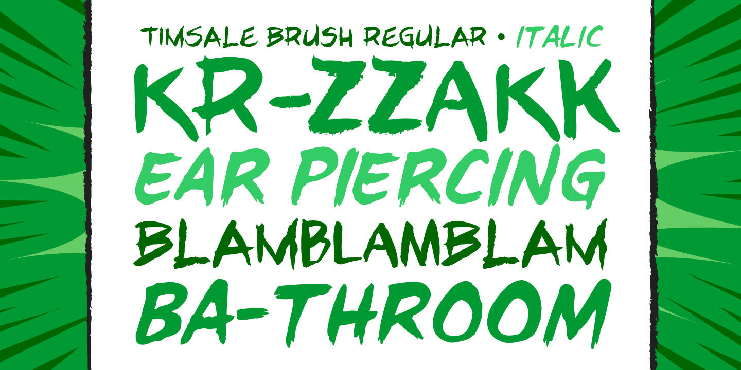Tim Sale Brush Font Poster #1