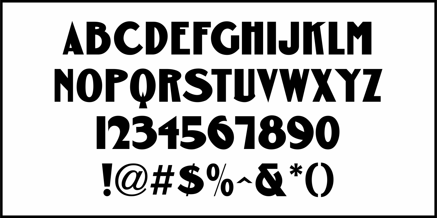 Free Form Showcard Font Poster #1