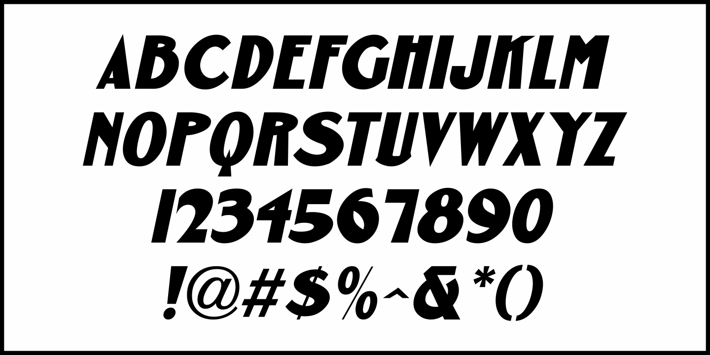 Free Form Showcard Font Poster #1