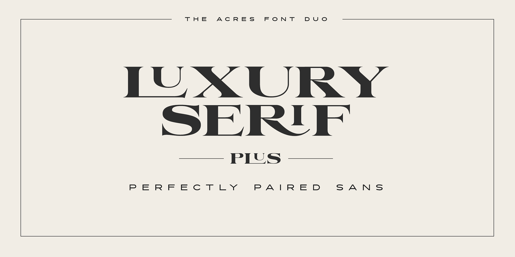 The Acres Font Poster #2