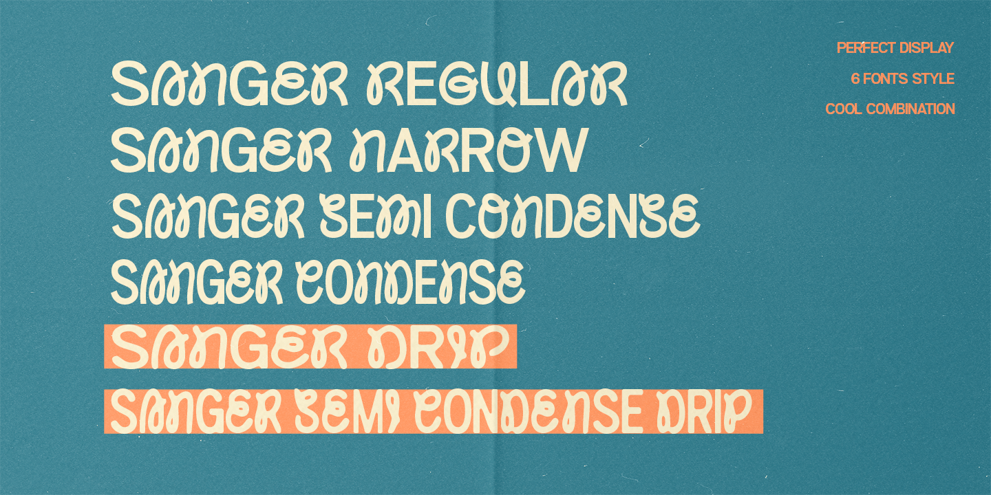 Sanger Font Poster