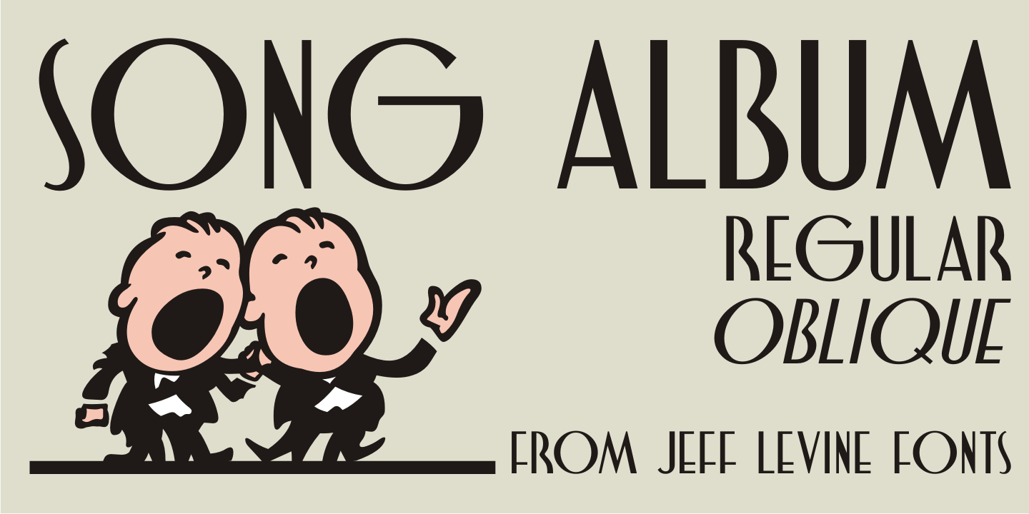Song Album Font Poster #1