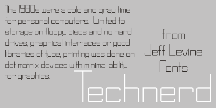 Technerd Font Family Poster