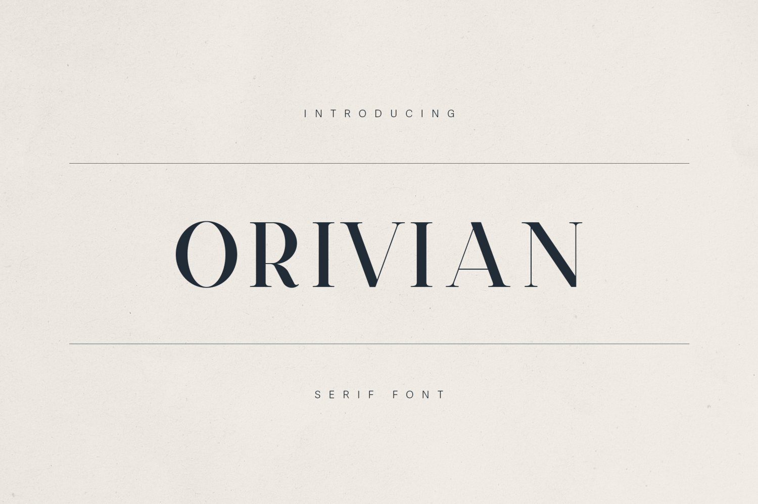 Orivian Font Poster #1