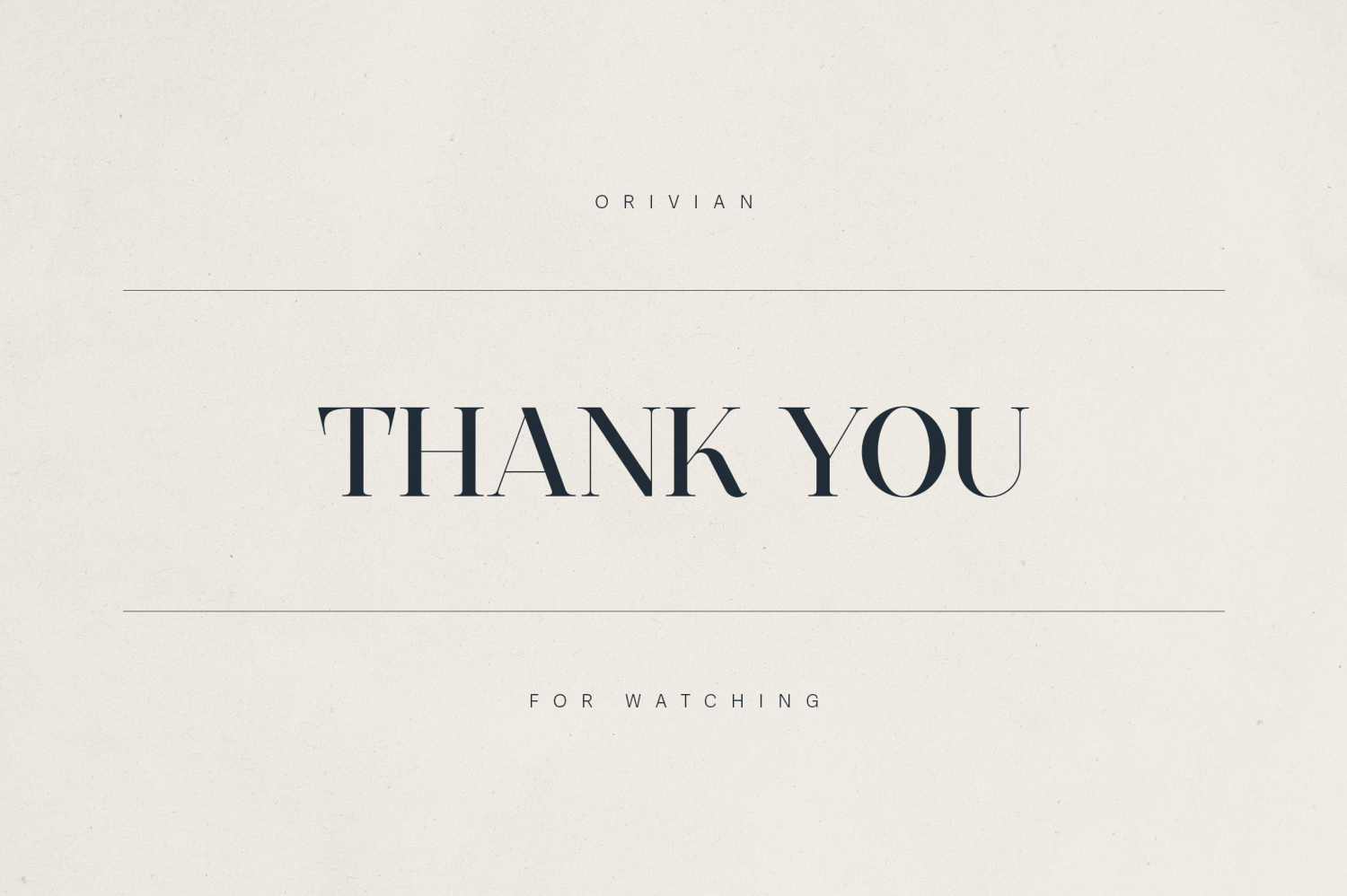 Orivian Font Poster #1