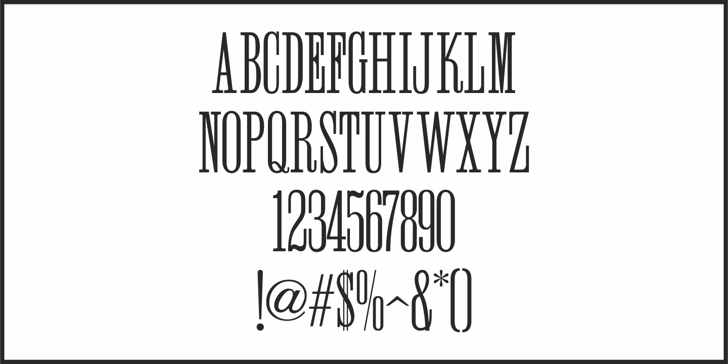 Wood Serif Poster Font Poster #3
