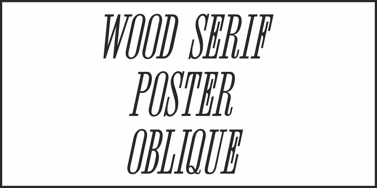 Wood Serif Poster Font Poster #4