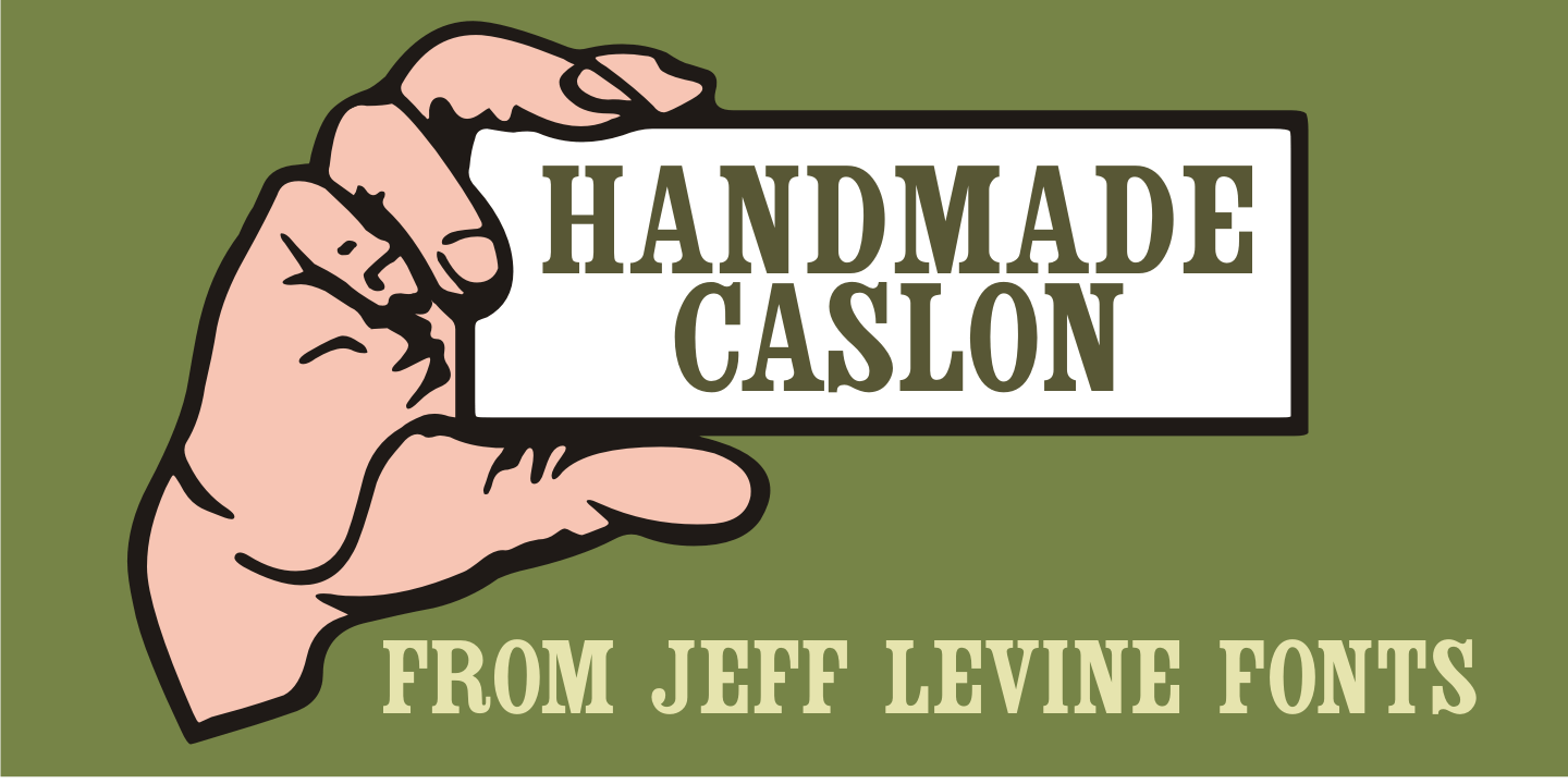 Handmade Caslon Font Poster #1