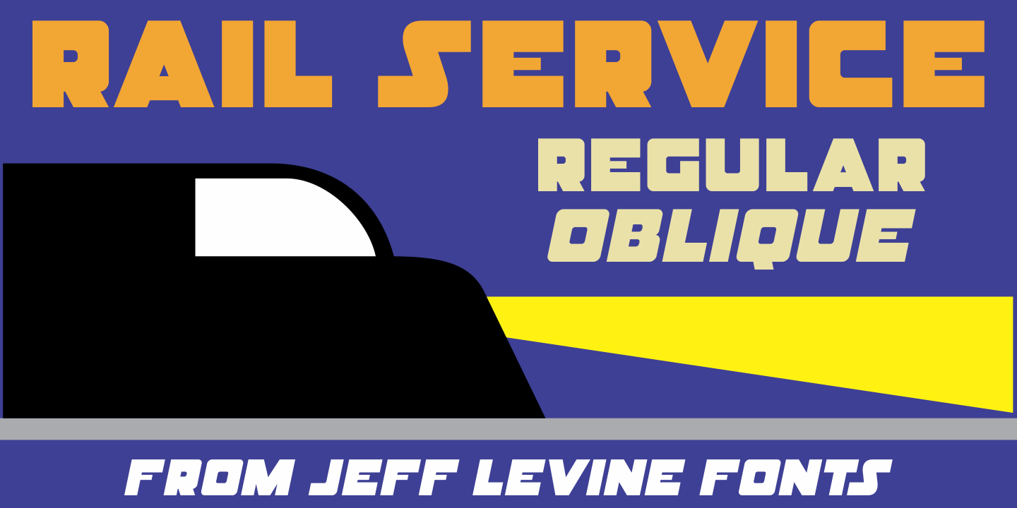 Rail Service Font Poster #1