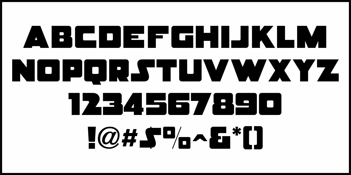 Rail Service Font Poster #1