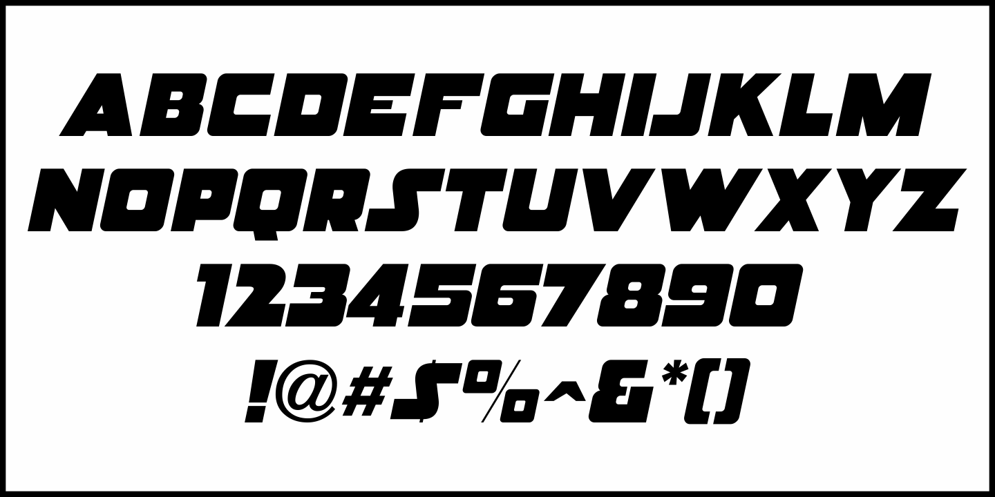 Rail Service Font Poster #1