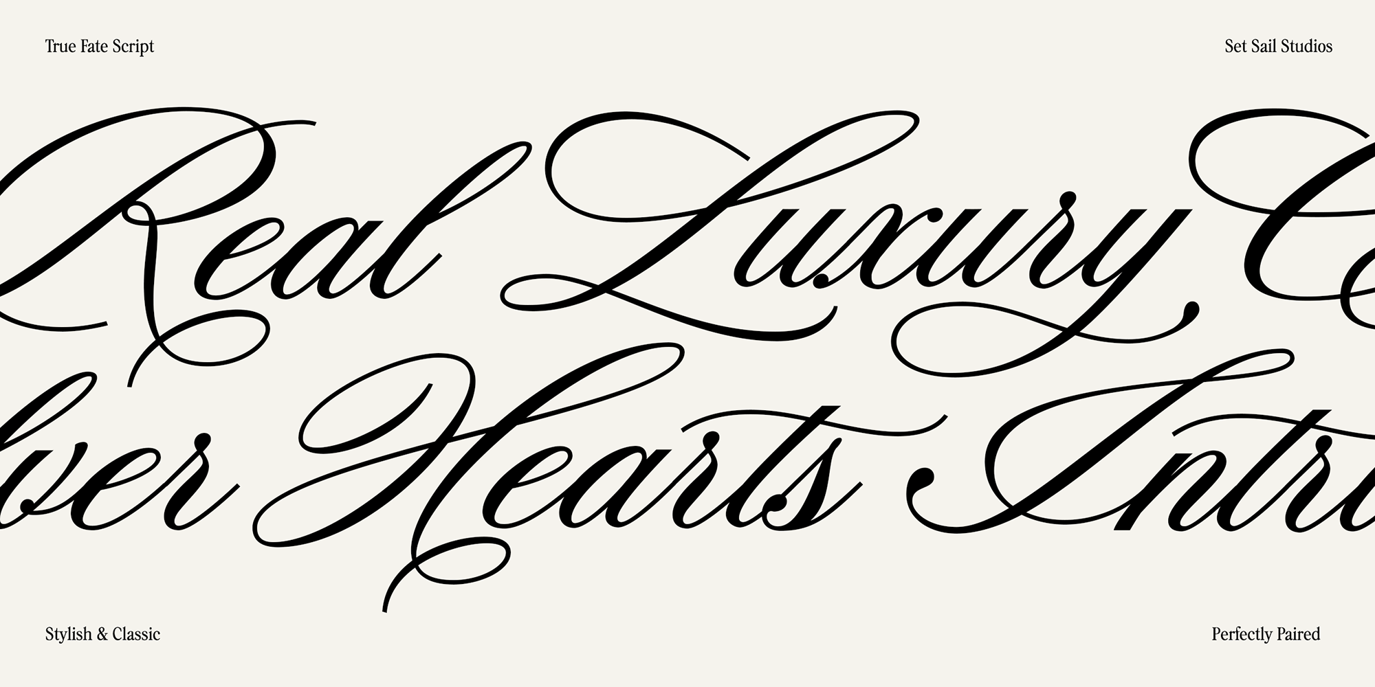 True Fate Font Poster #1