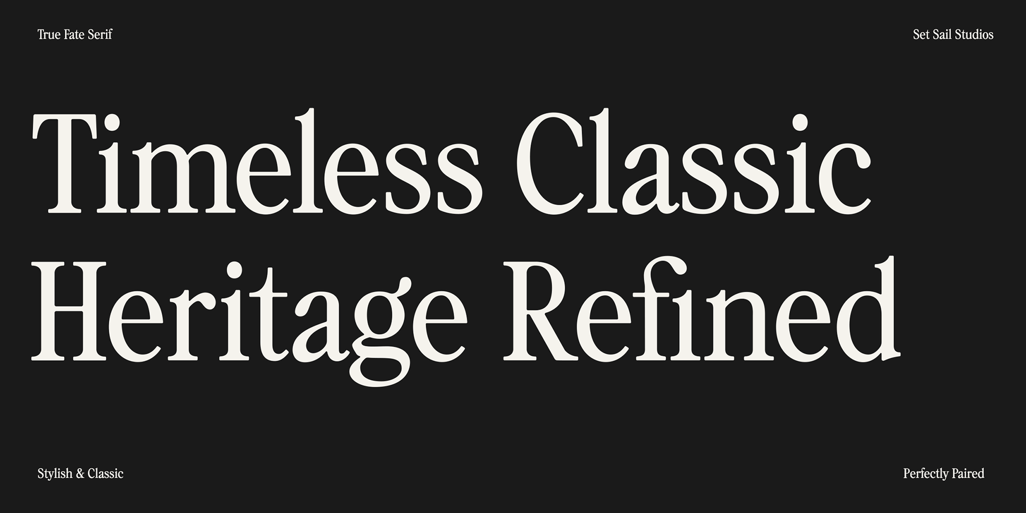 True Fate Font Poster #1