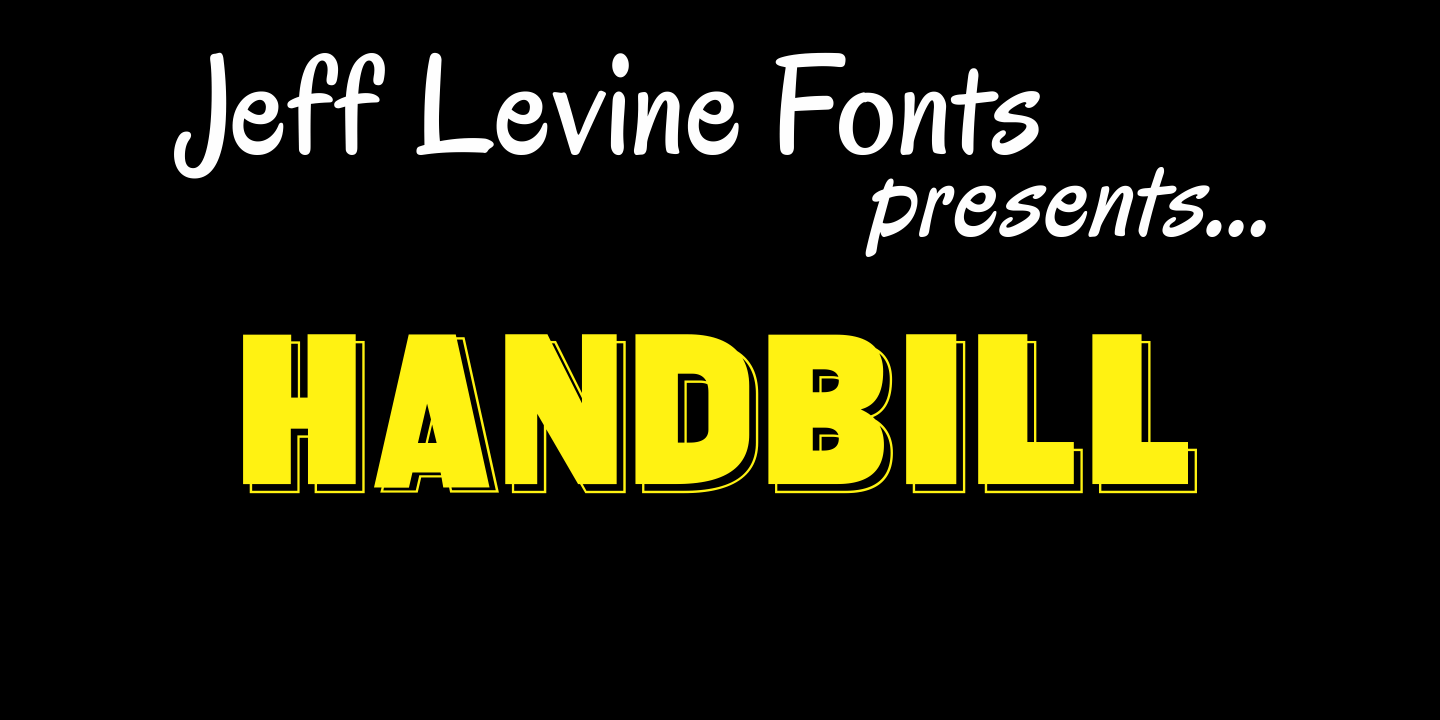 Handbills Font Family Poster