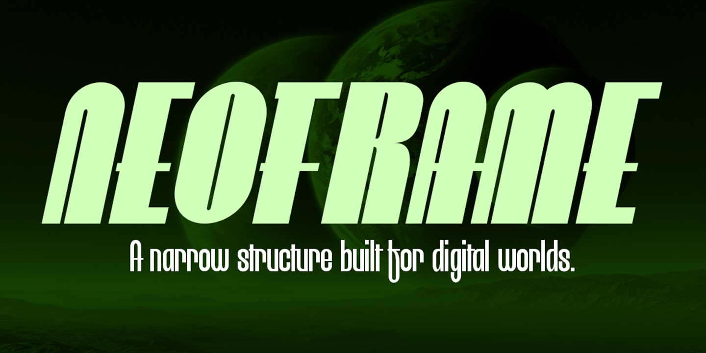 Neothin—Modern Narrow Sans Serif Font Poster #2