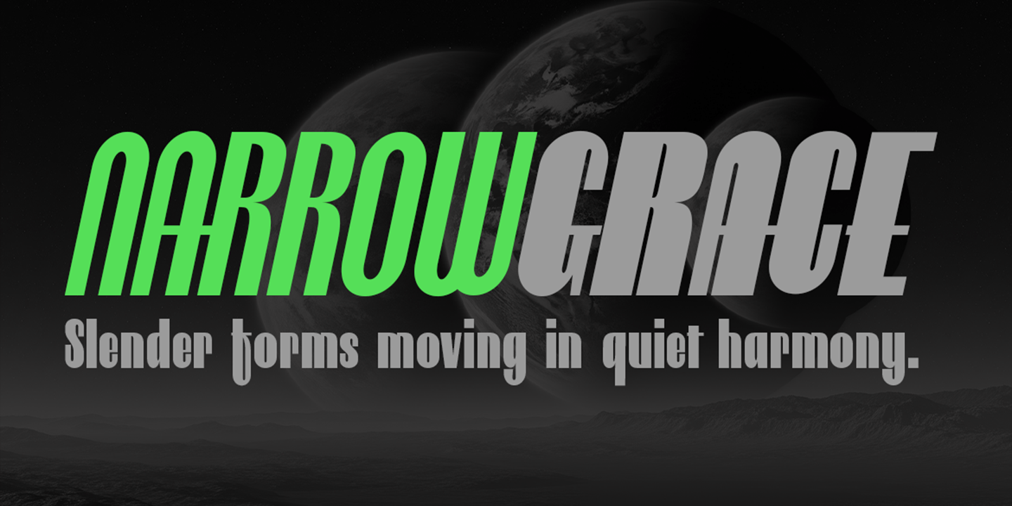 Neothin—Modern Narrow Sans Serif Font Poster #5