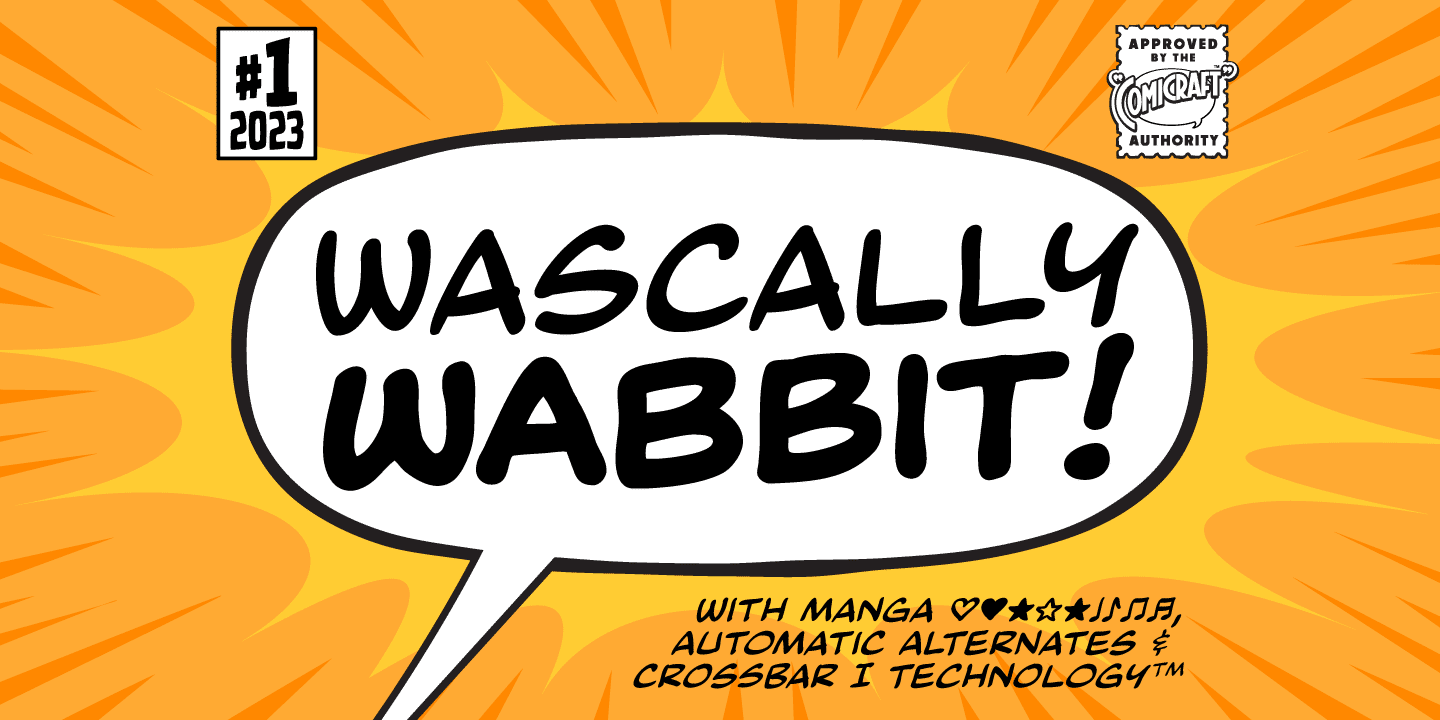 Wascally Wabbit Font Poster #1