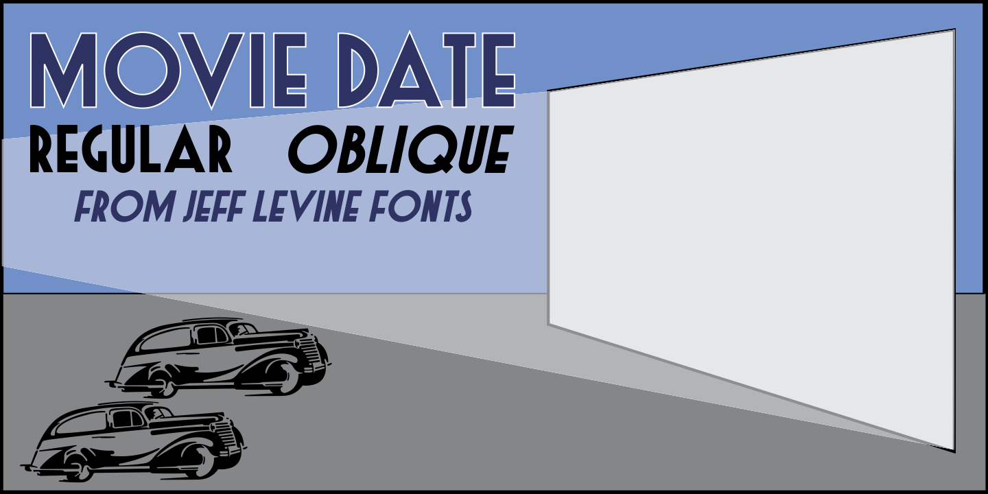 Movie Date Font Poster #1