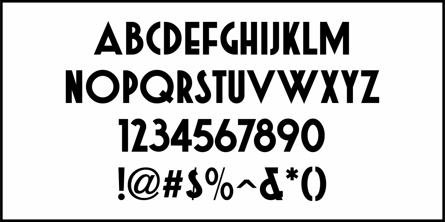 Movie Date Font Poster #3