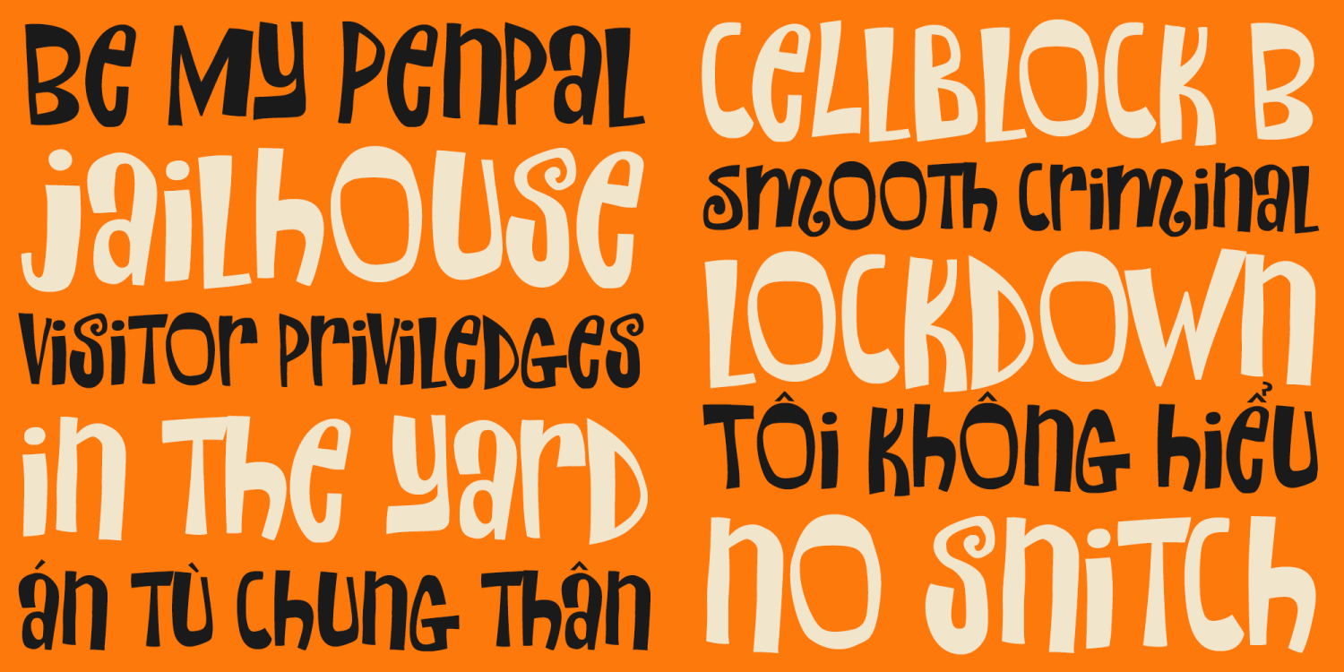Mikey Mugshot Font Poster #1
