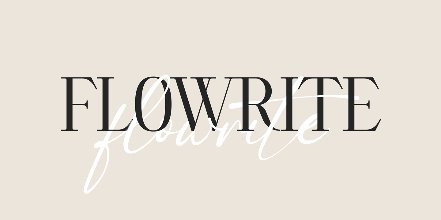 Flowrite Font Poster #1