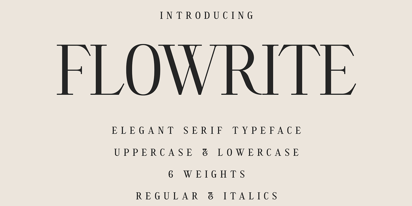 Flowrite Font Poster #1