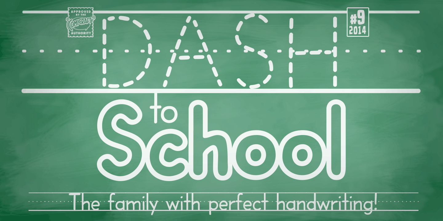 Dash to School Font Poster #1