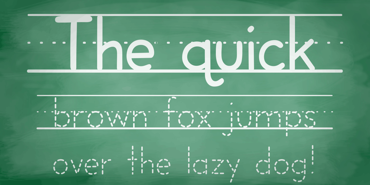 Dash to School Font Poster #1