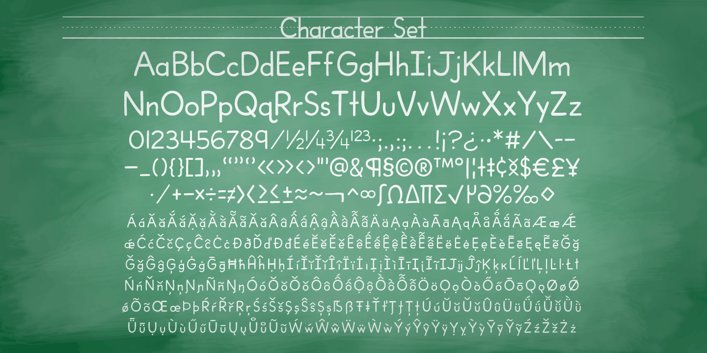 Dash to School Font Poster #1