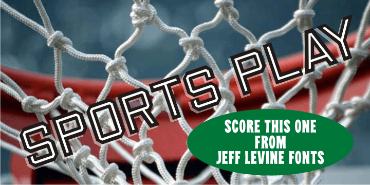 Sports Play Font Poster #1