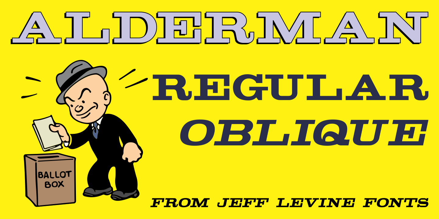 Alderman Font Poster #1