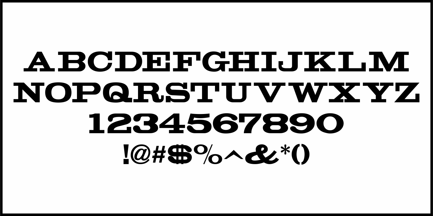 Alderman Font Poster #1