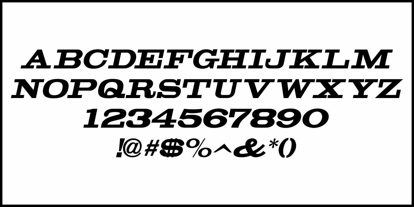 Alderman Font Poster #1
