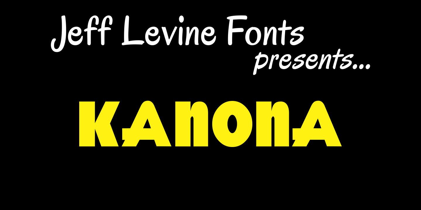 Kanona Font Poster #1