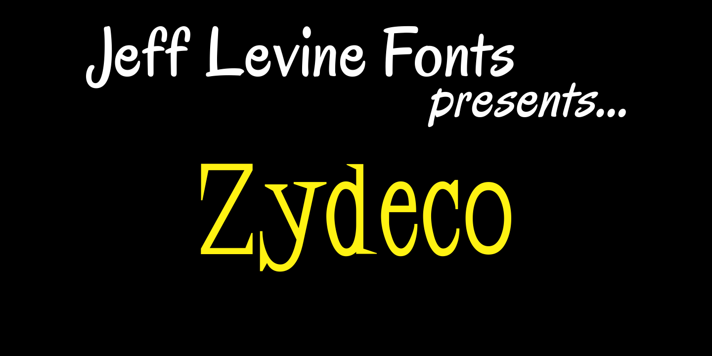 Zydeco Font Family Poster