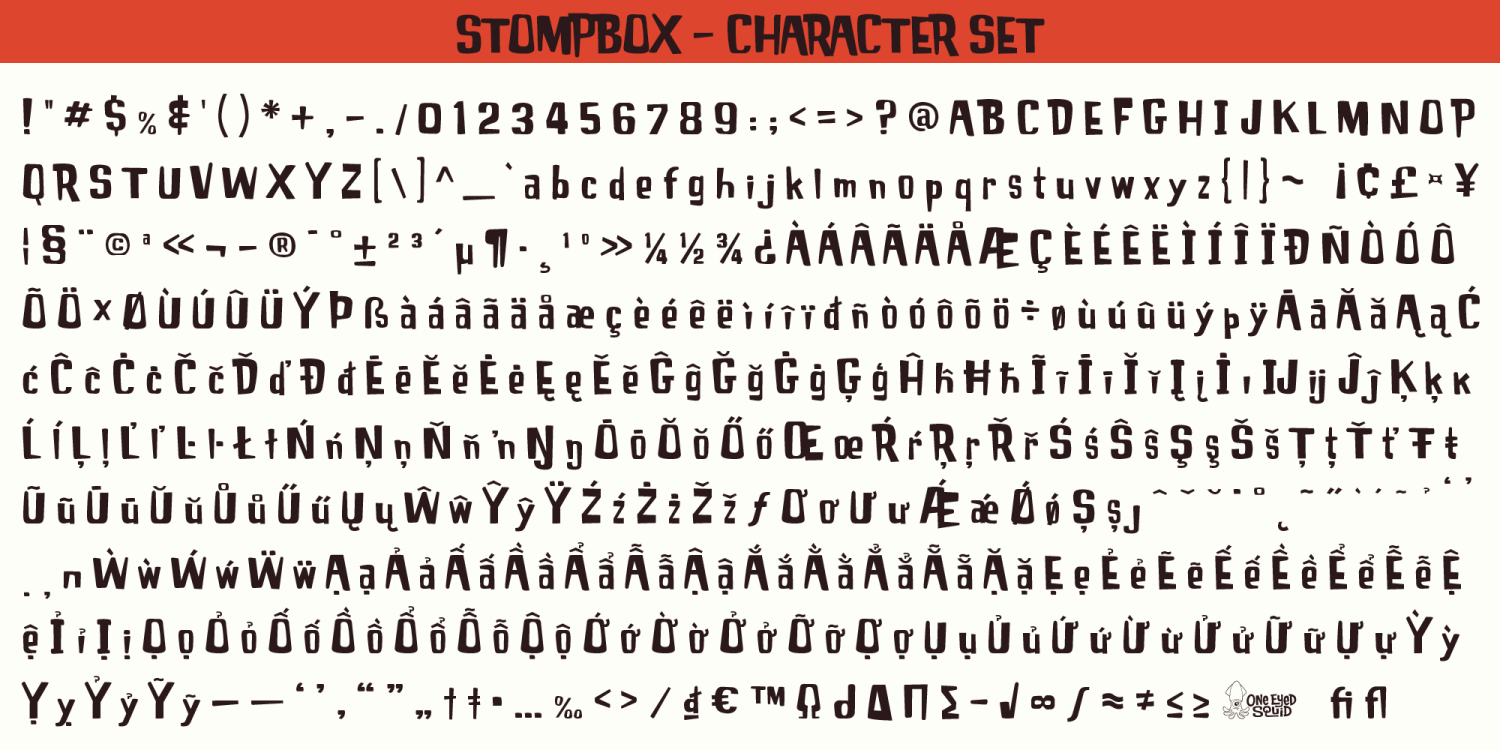 Stompbox Font Poster #1