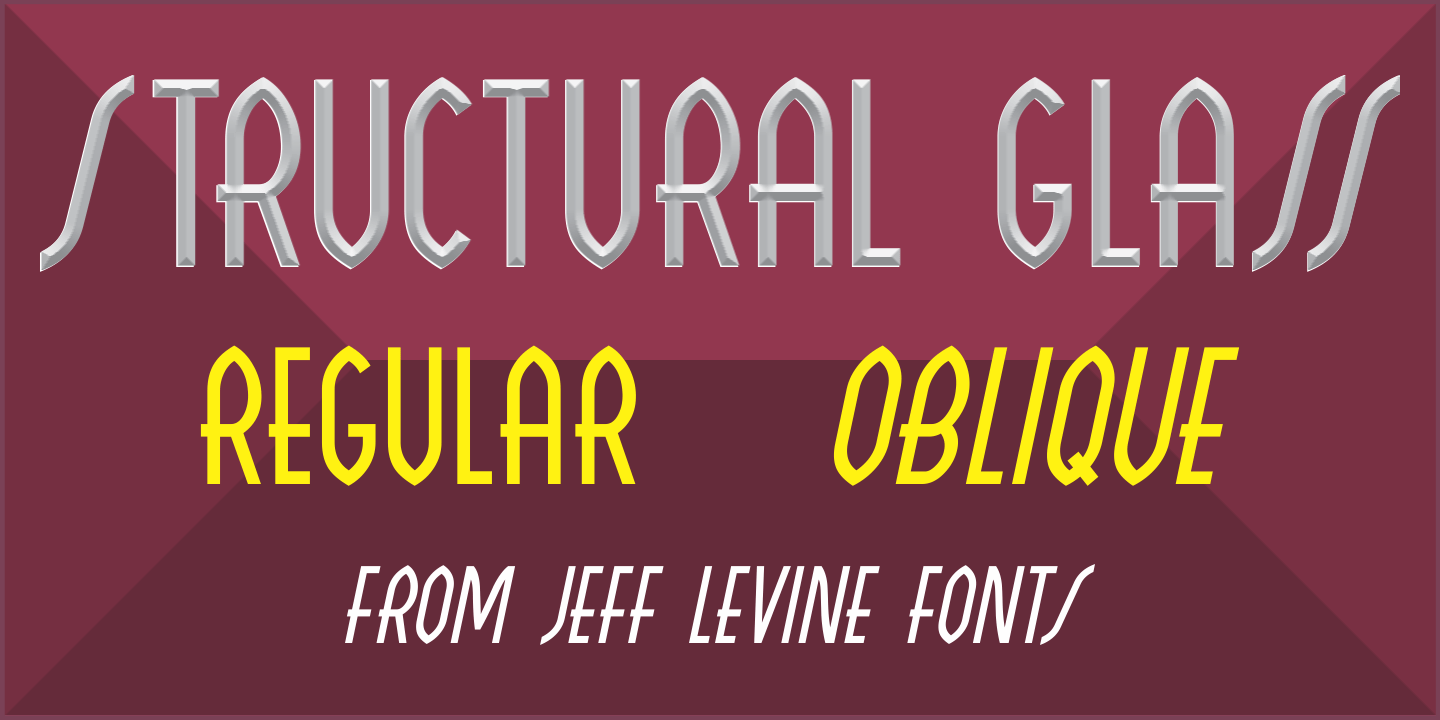 Structural Glass Font Poster #1