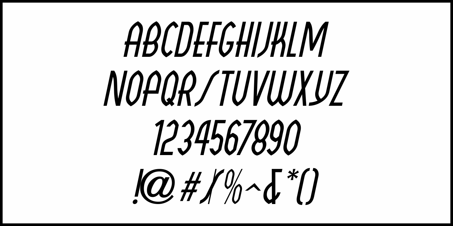 Structural Glass Font Poster #5