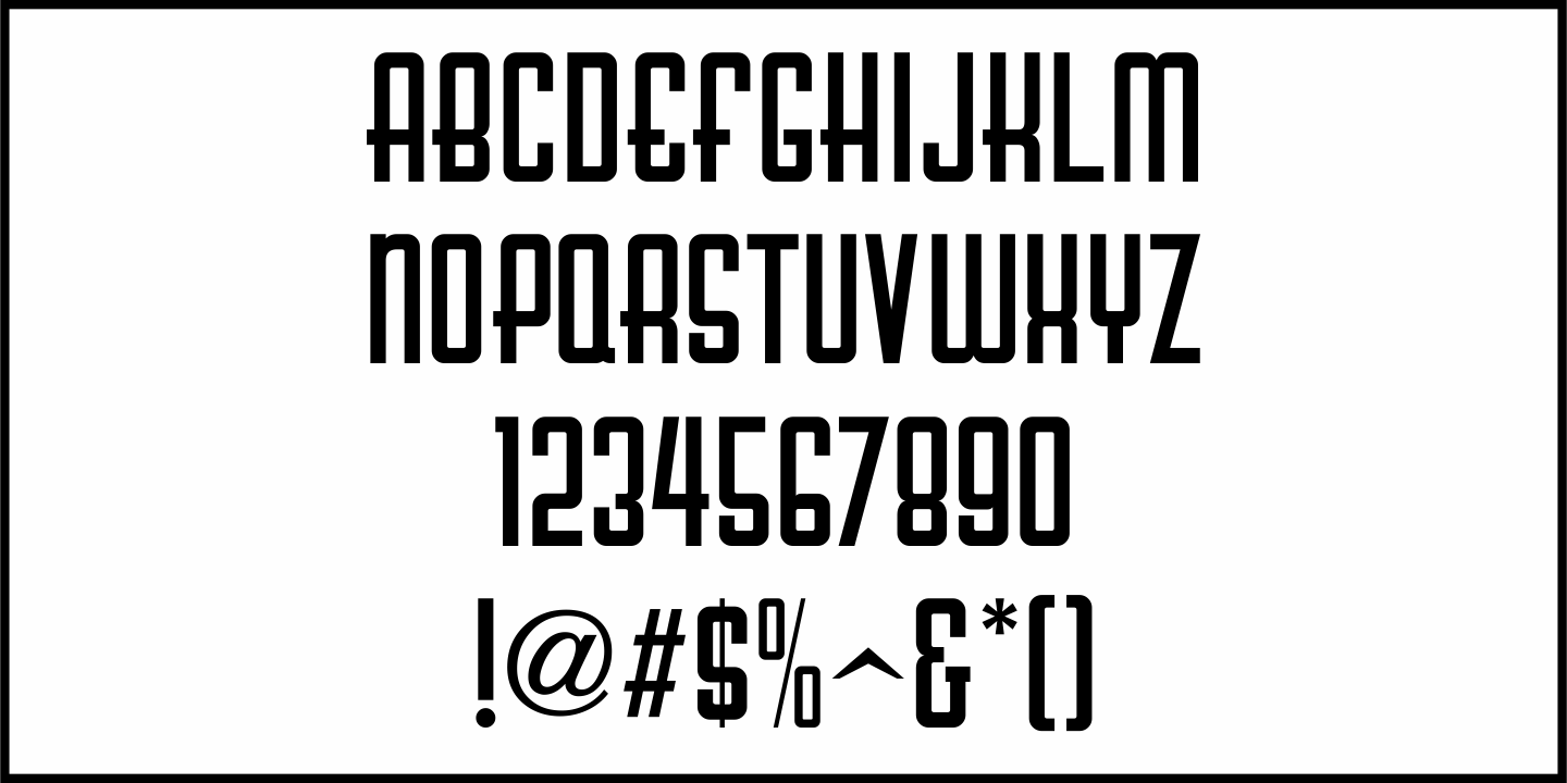 Ninth Race Font Poster #1