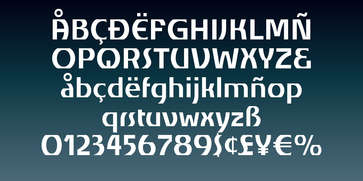 Churchward Alien Bold Font Poster #1