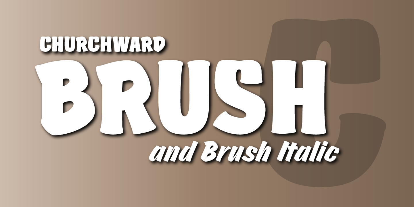 Churchward Brush Font Poster #1