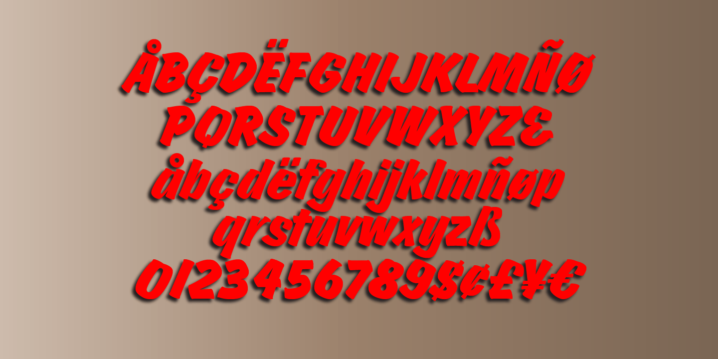 Churchward Brush Font Poster #1