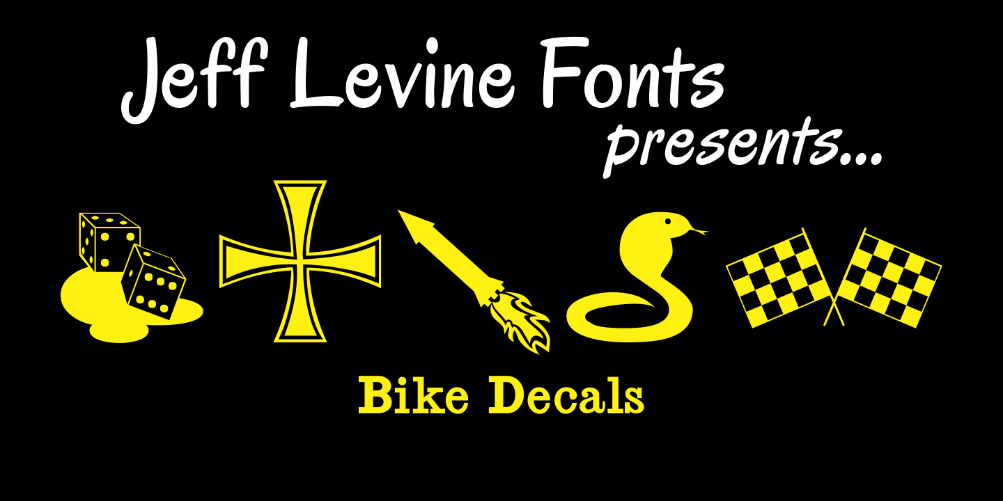 Bike Decals Font Family Poster