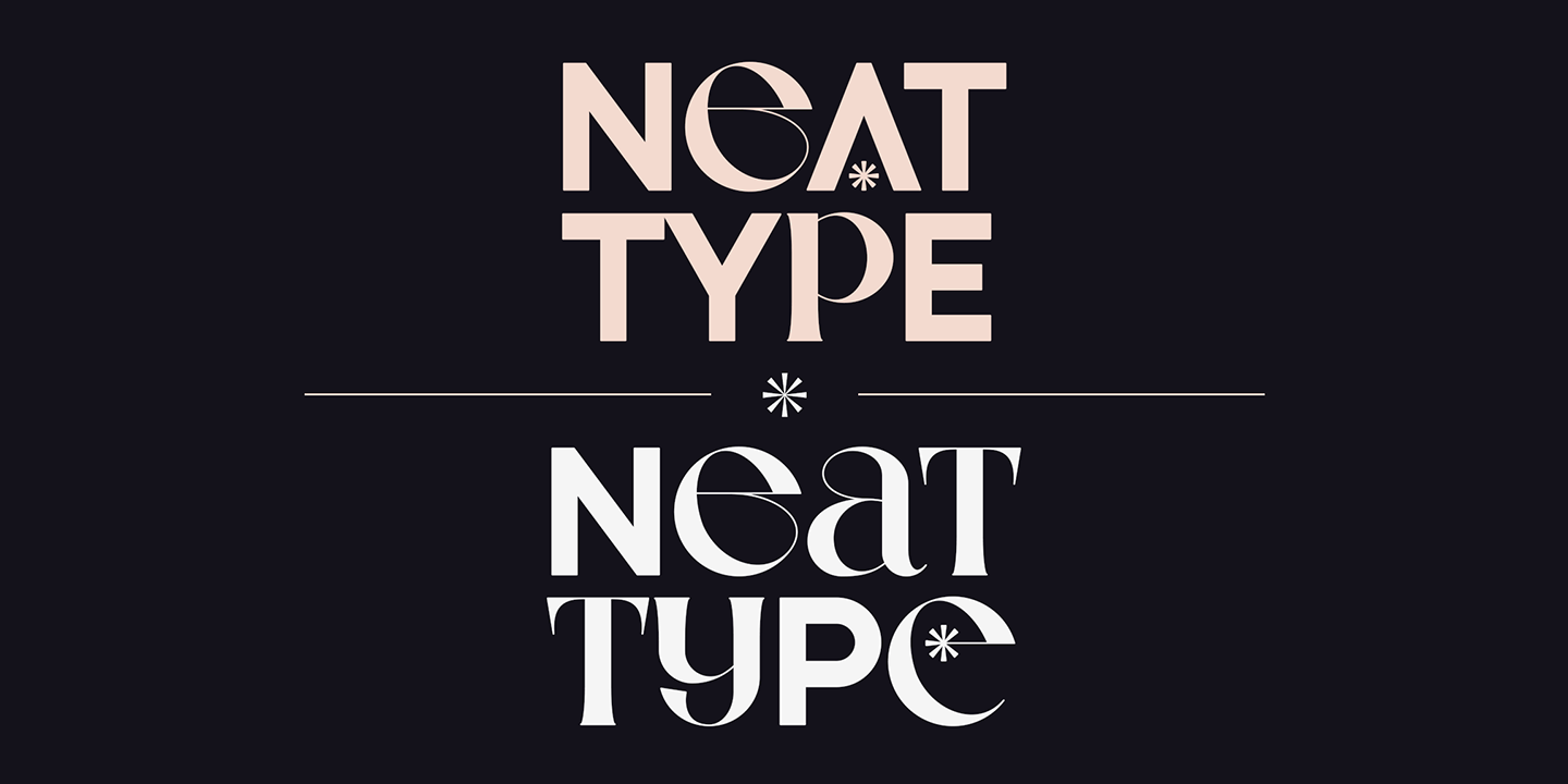 Neat Type Font Poster #1