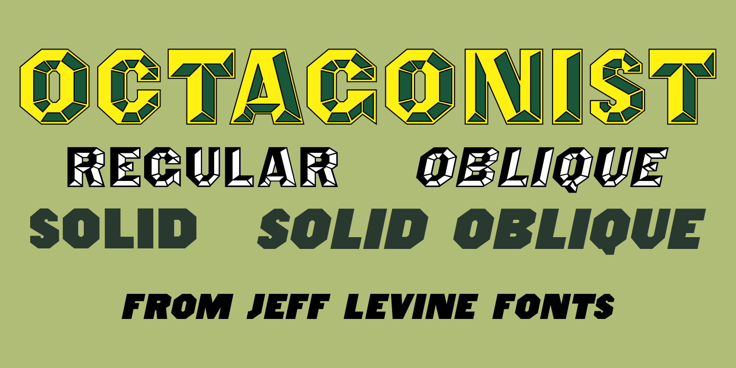 Octagonist Font Poster #1