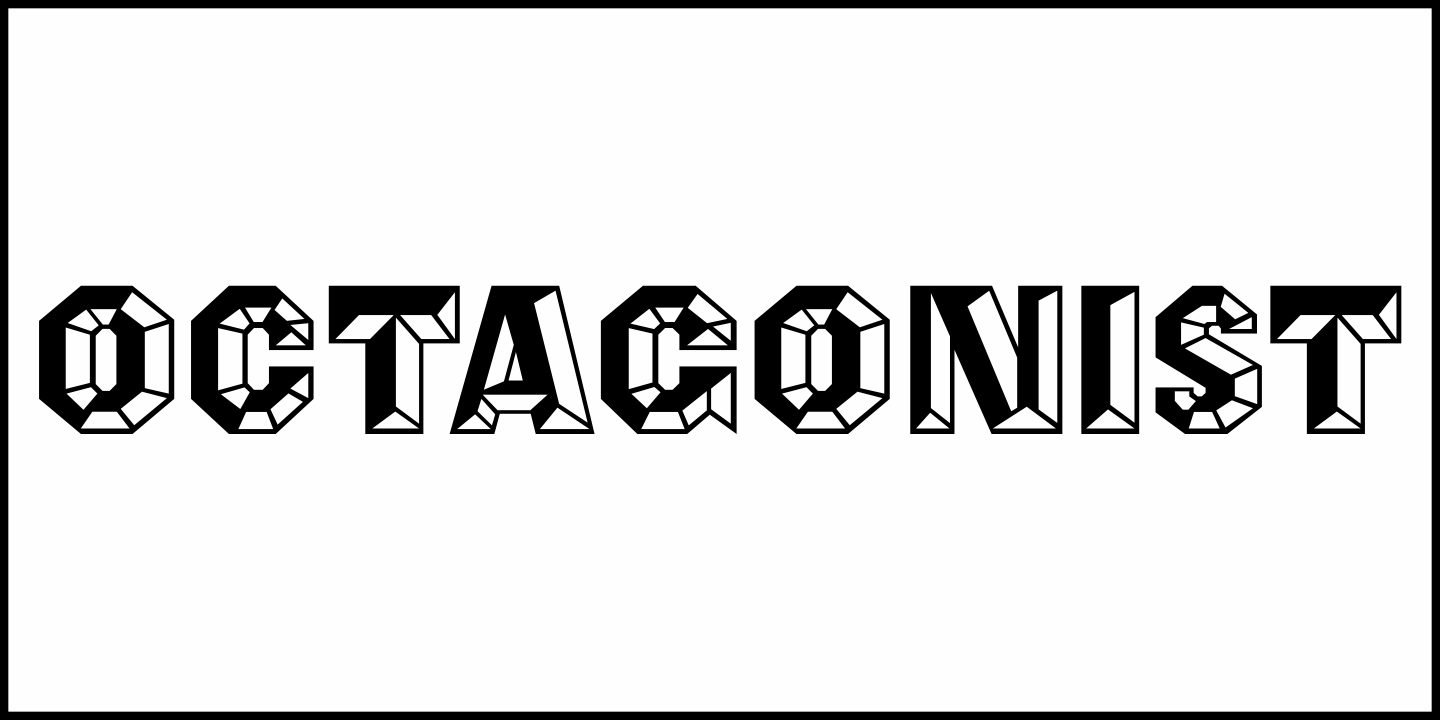 Octagonist Font Poster #1